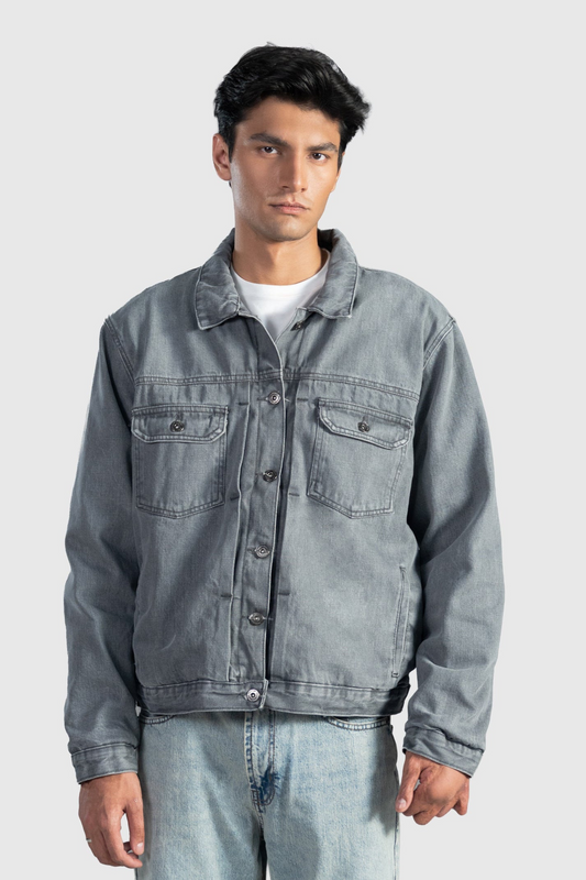 Grey Denim Jacket
