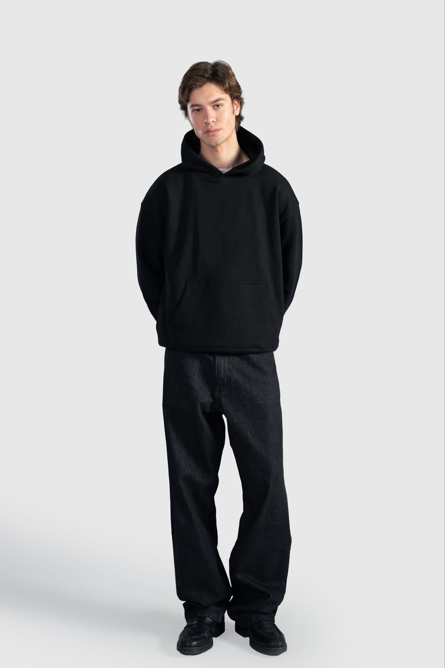 Raw Black Straight Leg