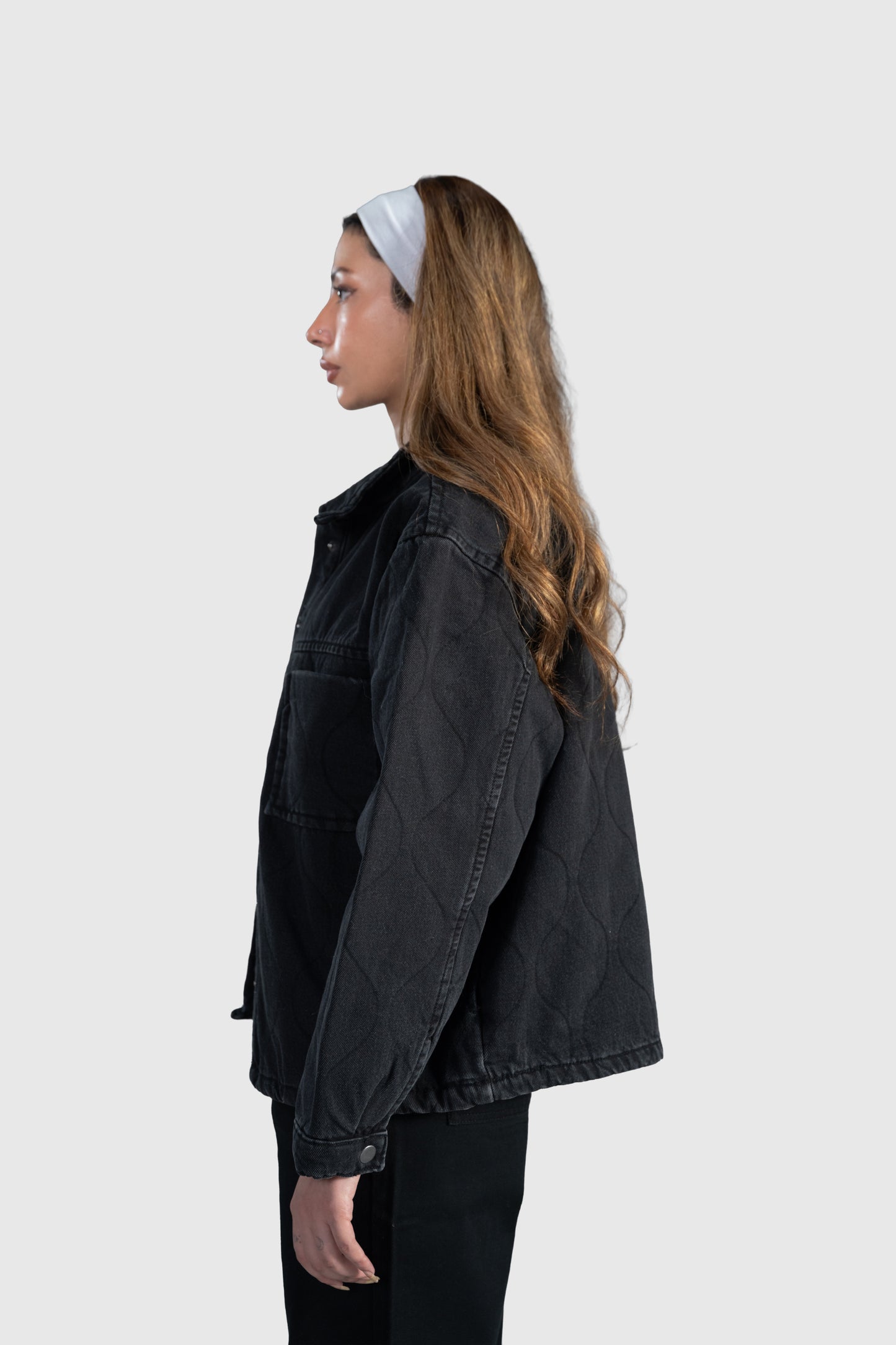 Quilted Denim Jacket