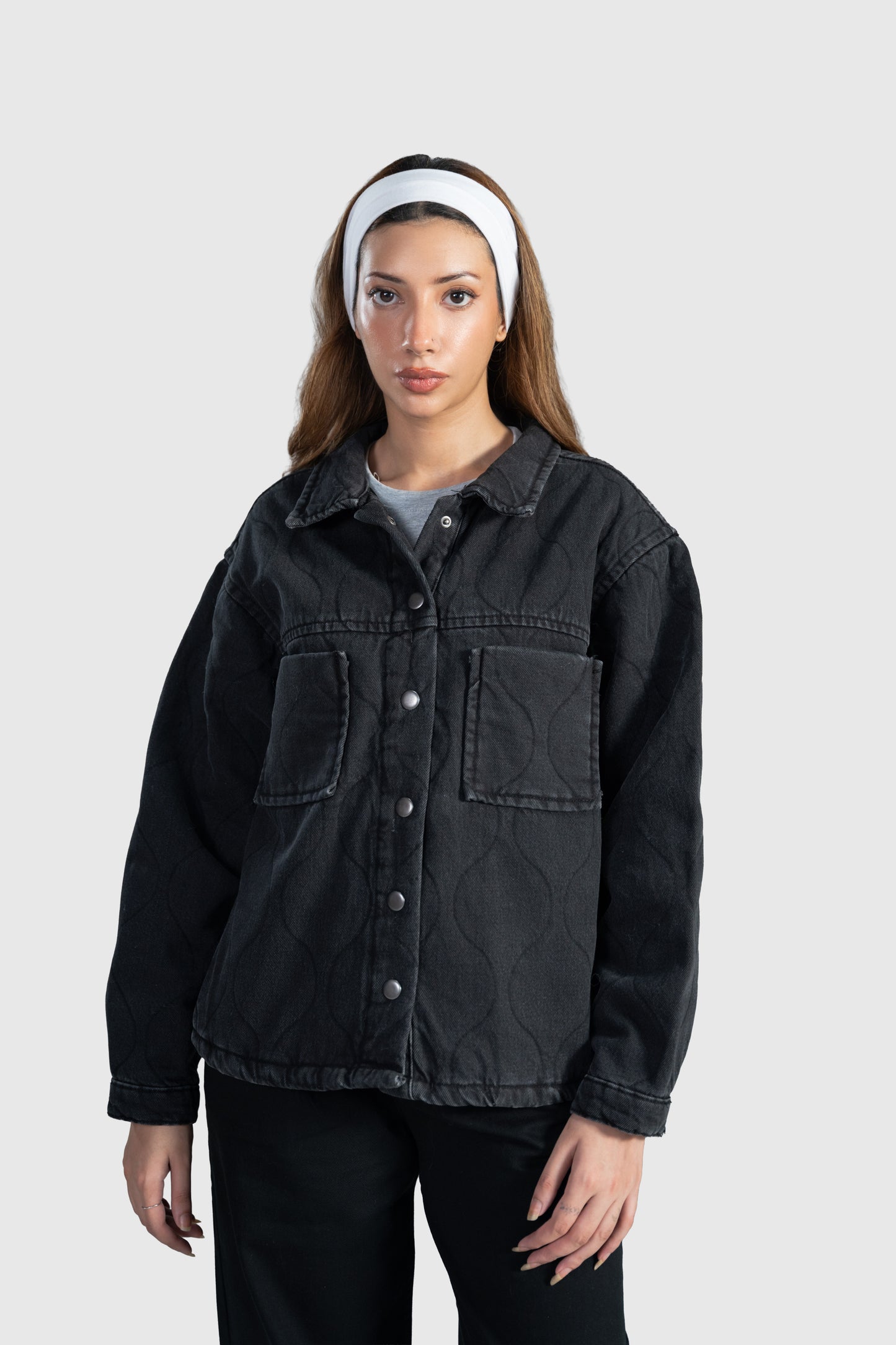 Quilted Denim Jacket