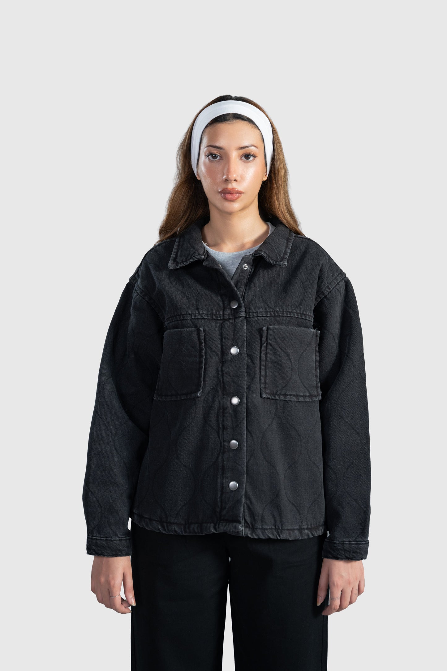 Quilted Denim Jacket