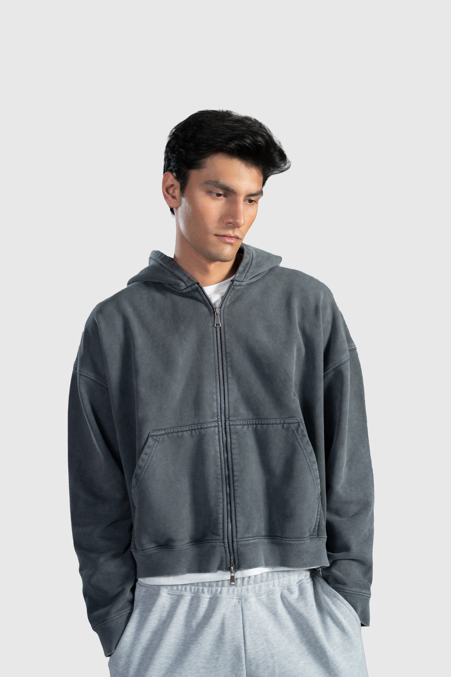 Dark Grey Zip Up