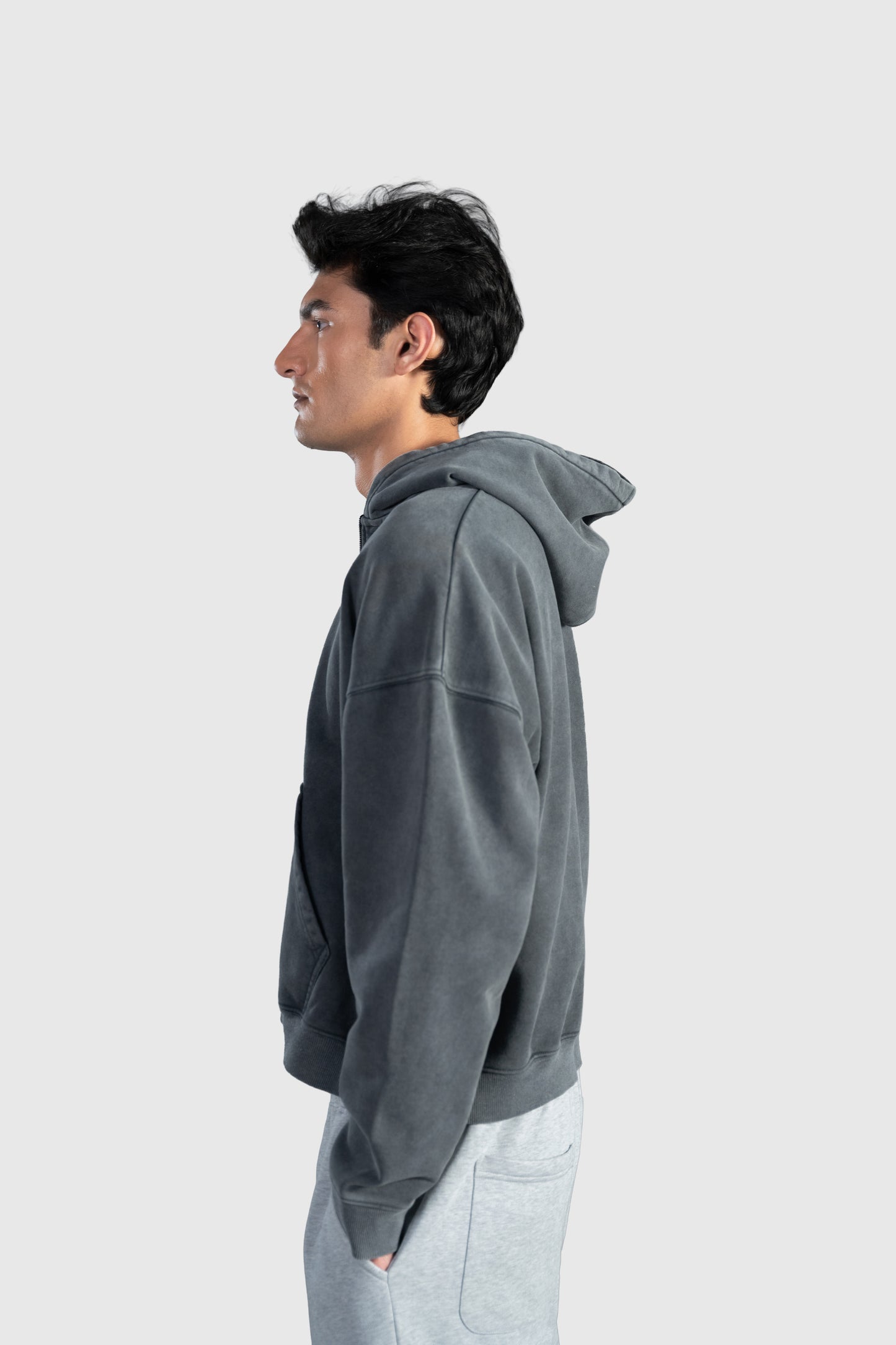 Dark Grey Zip Up