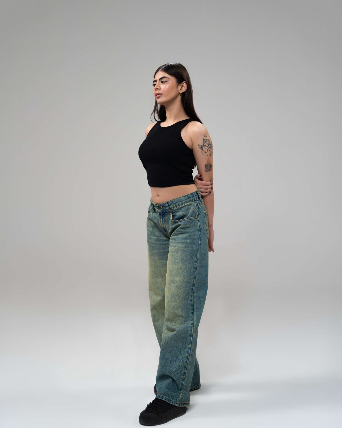 Vintage Blue Wide Leg (Low Rise)