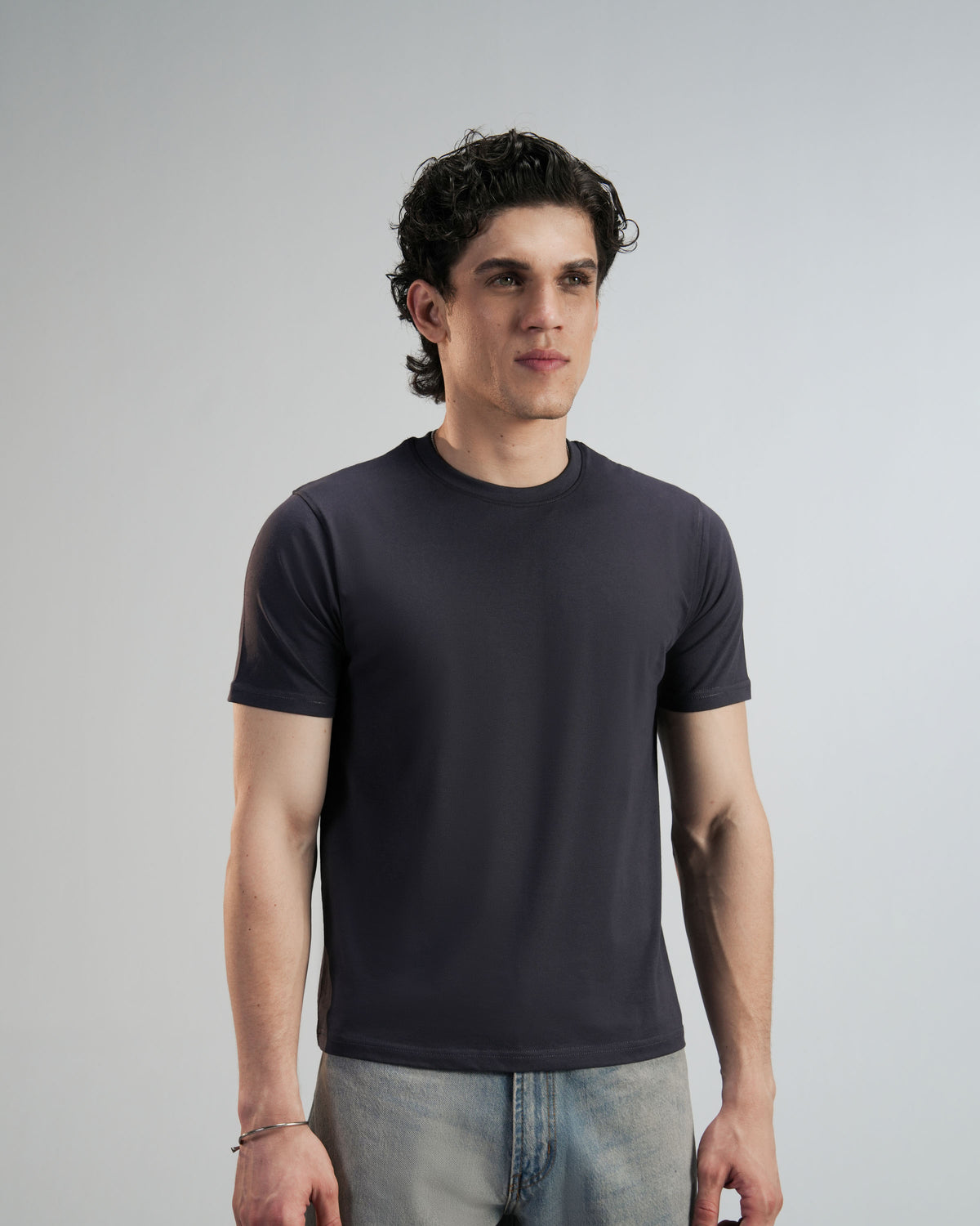 Charcoal Baby Tee Men