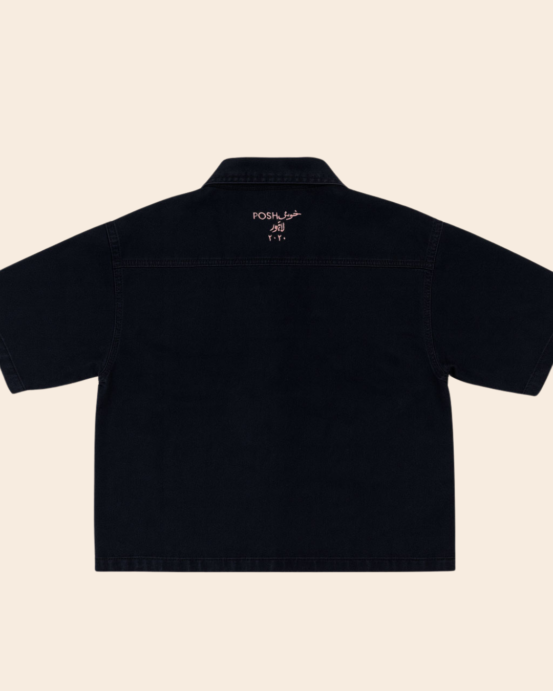 Charcoal Black Button-Up