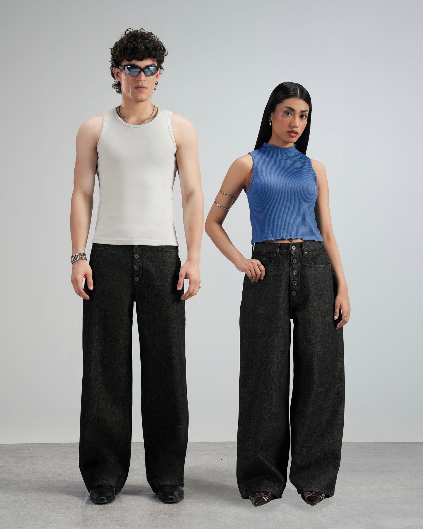 Raw Black Wide Leg V2