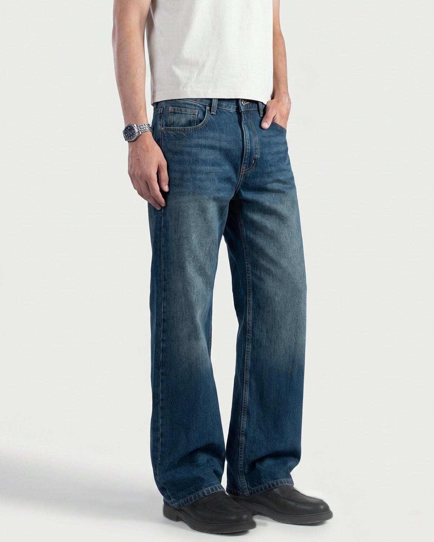 Dark Blue Straight Leg