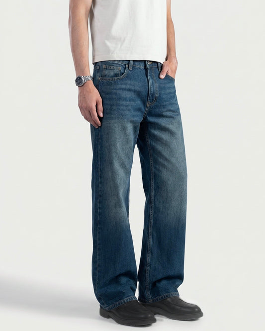 Dark Blue Straight Leg