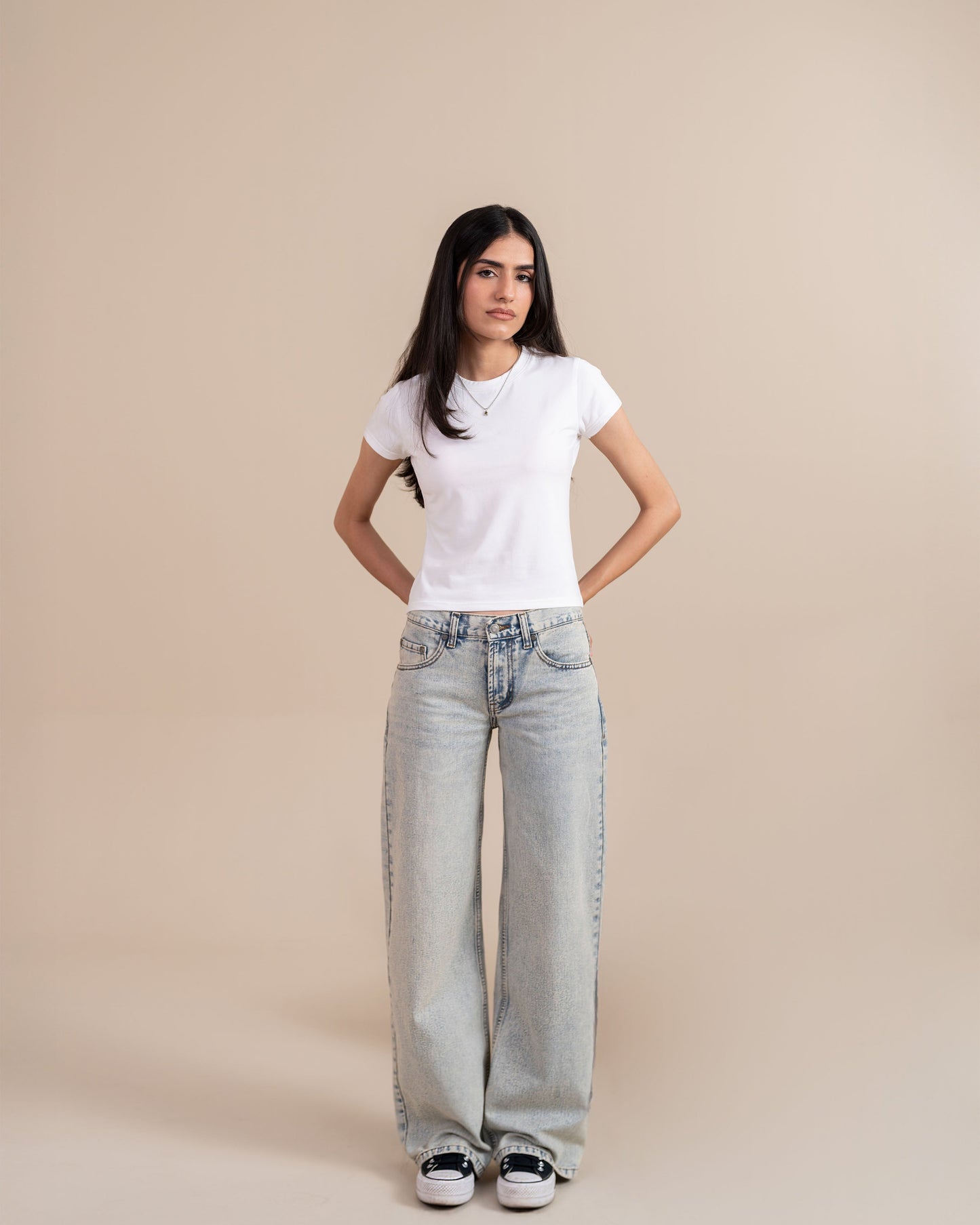 Frosty Blue Straight Leg (Low Rise)