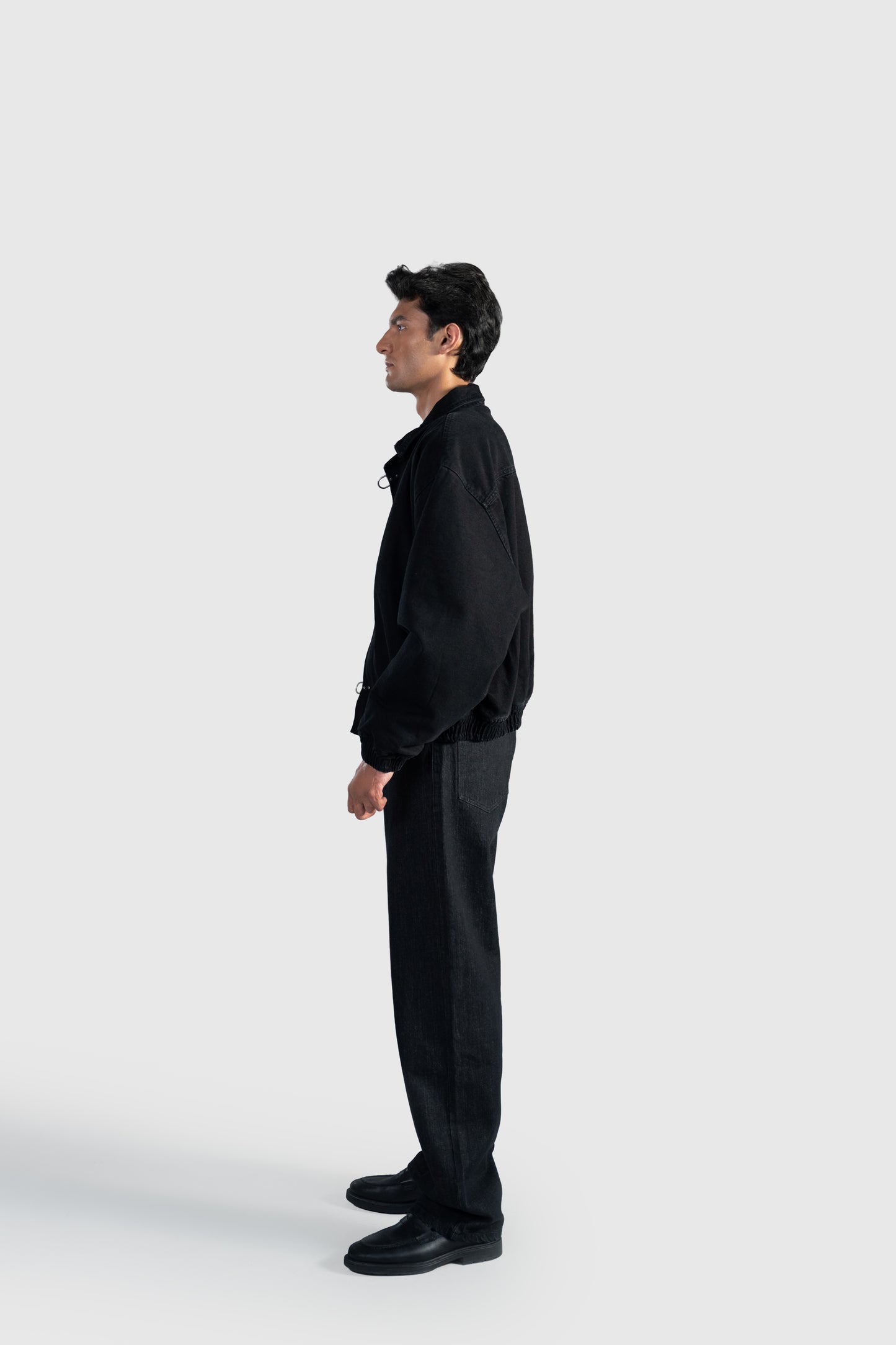 Raw Black Straight Leg