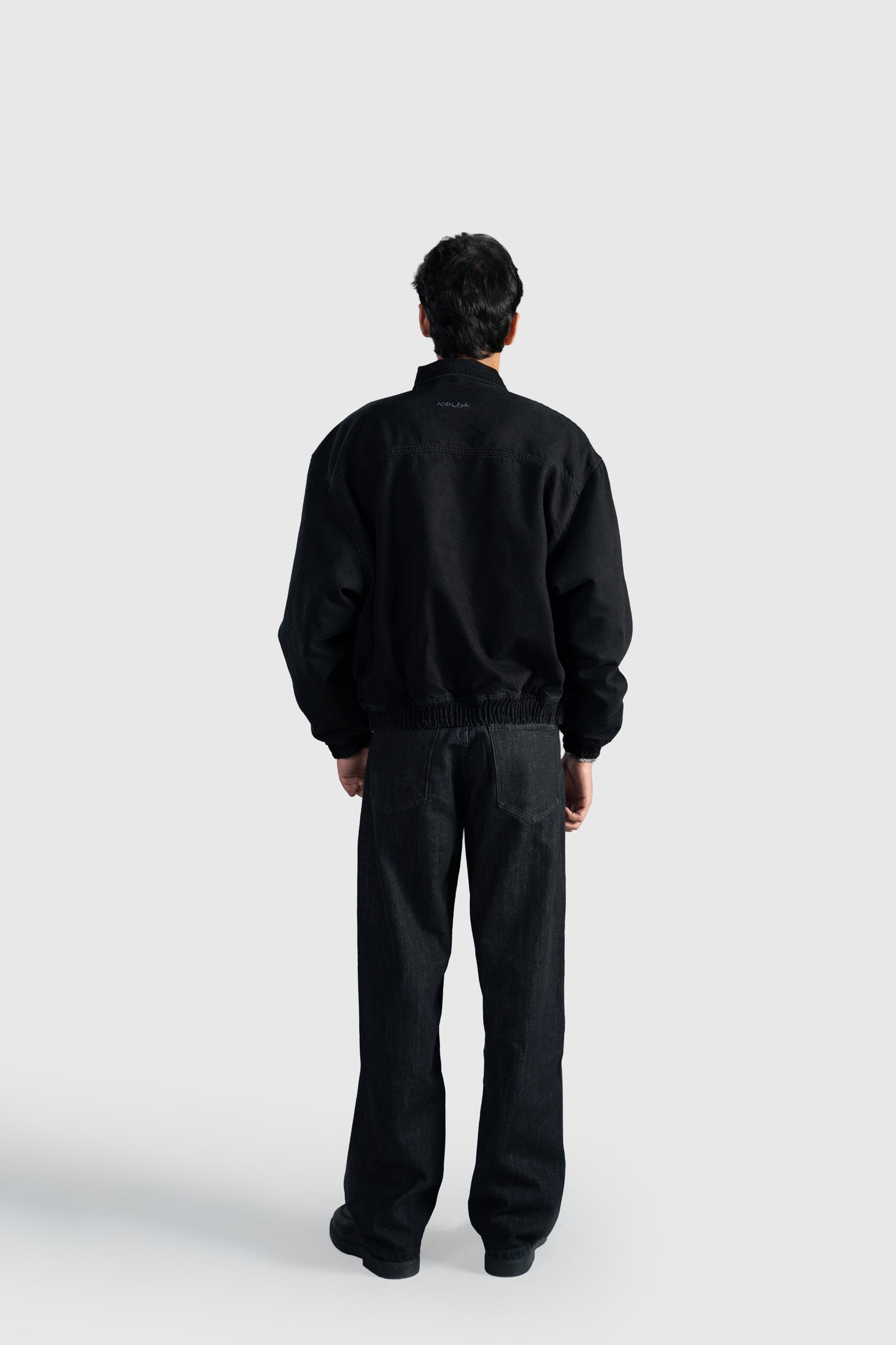 Raw Black Straight Leg