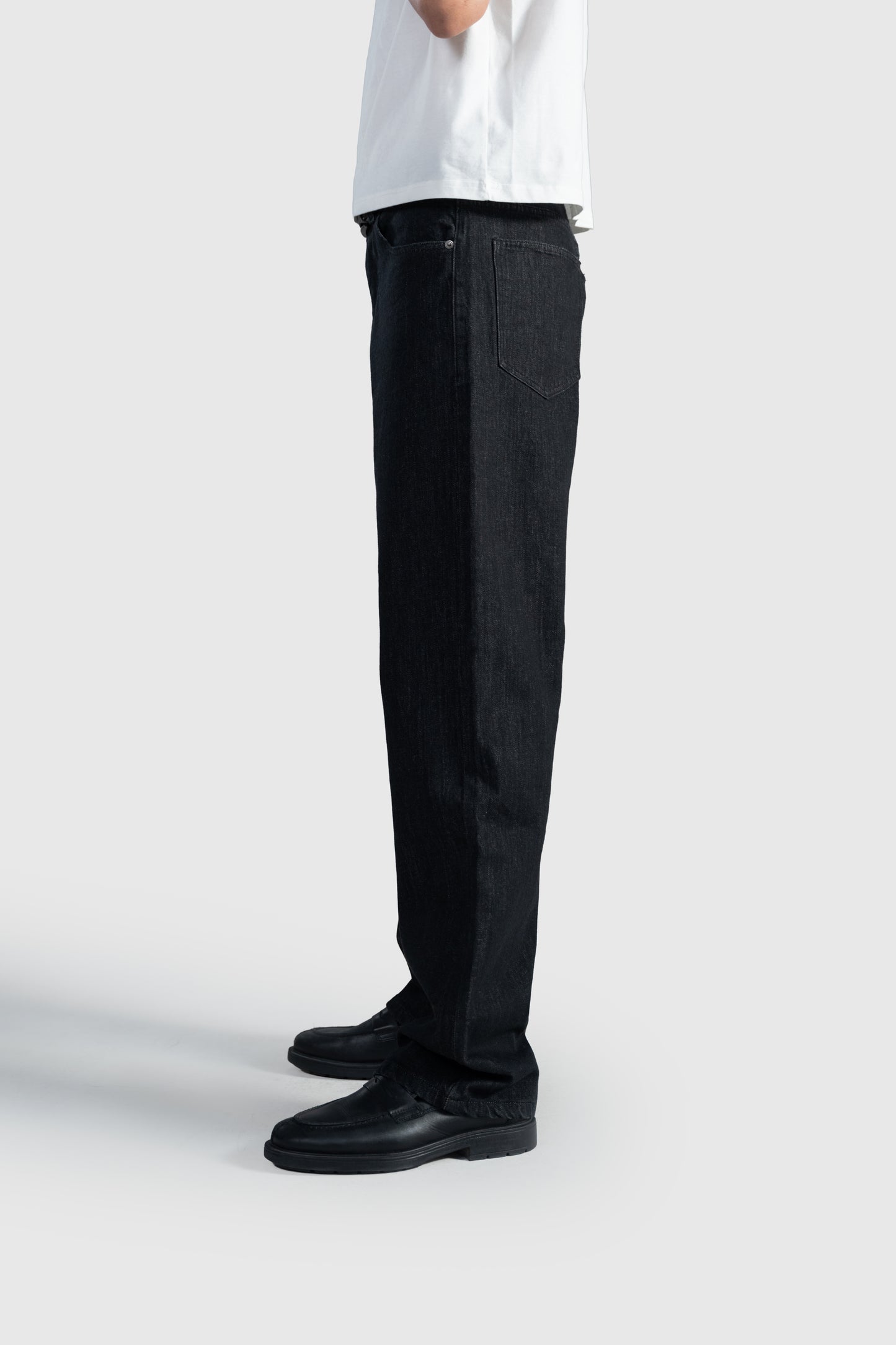 Raw Black Straight Leg