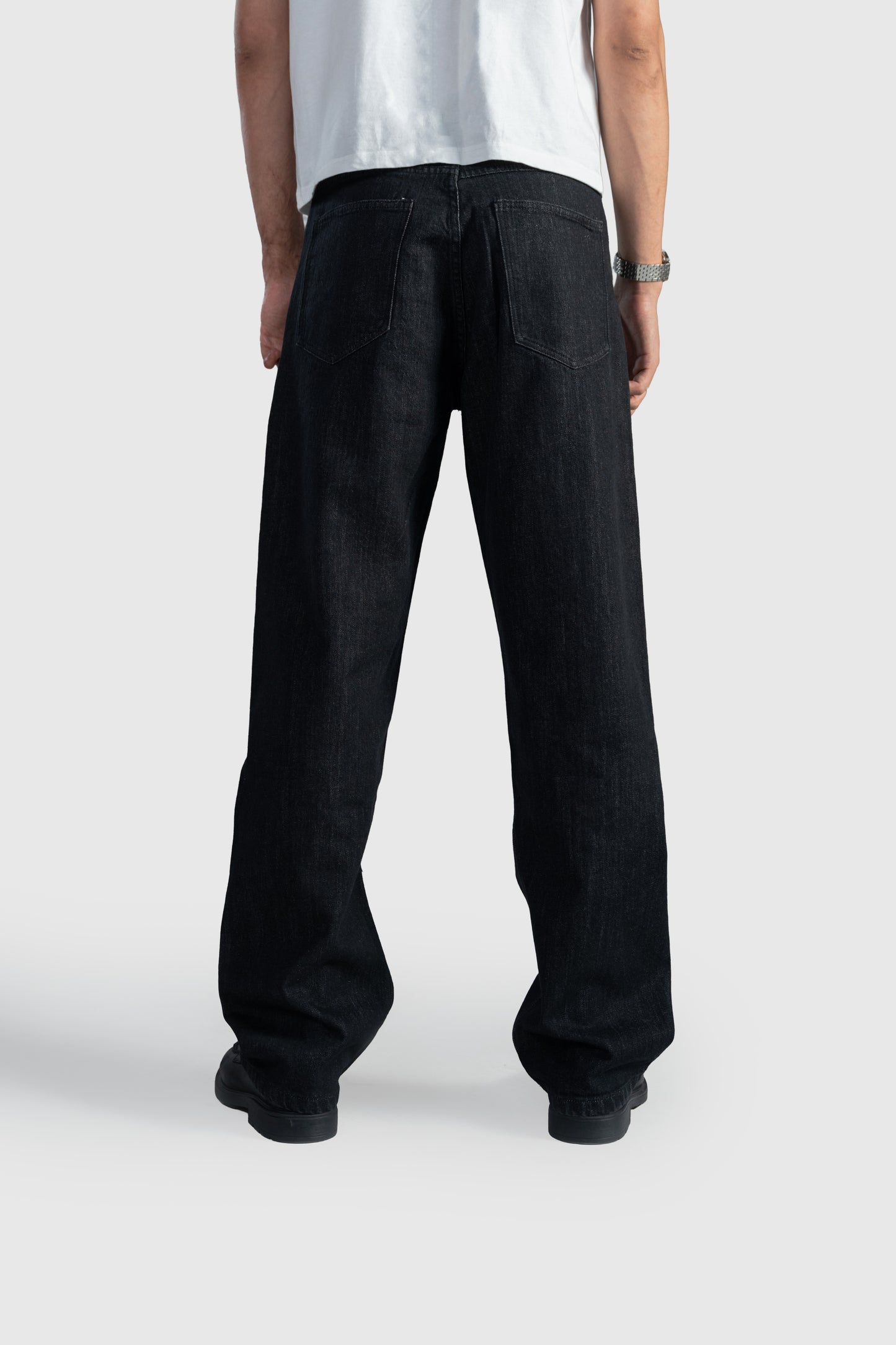 Raw Black Straight Leg