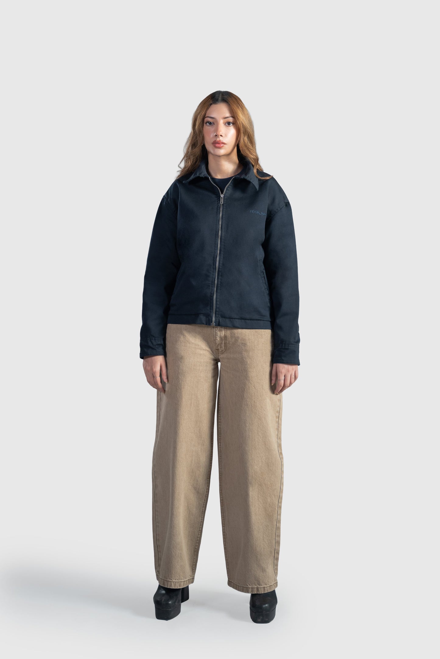 Beige Wide Leg (Low Rise)