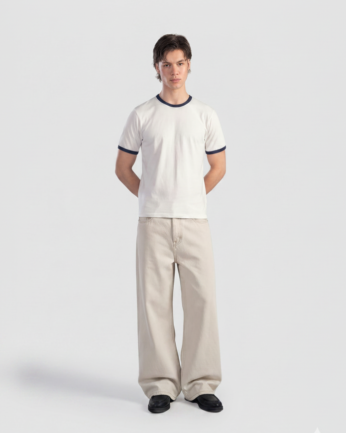 Ecru Wide Leg