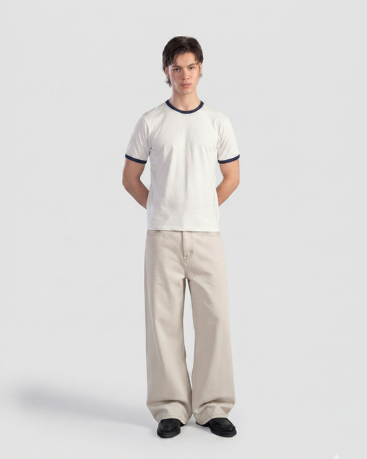 Ecru Wide Leg