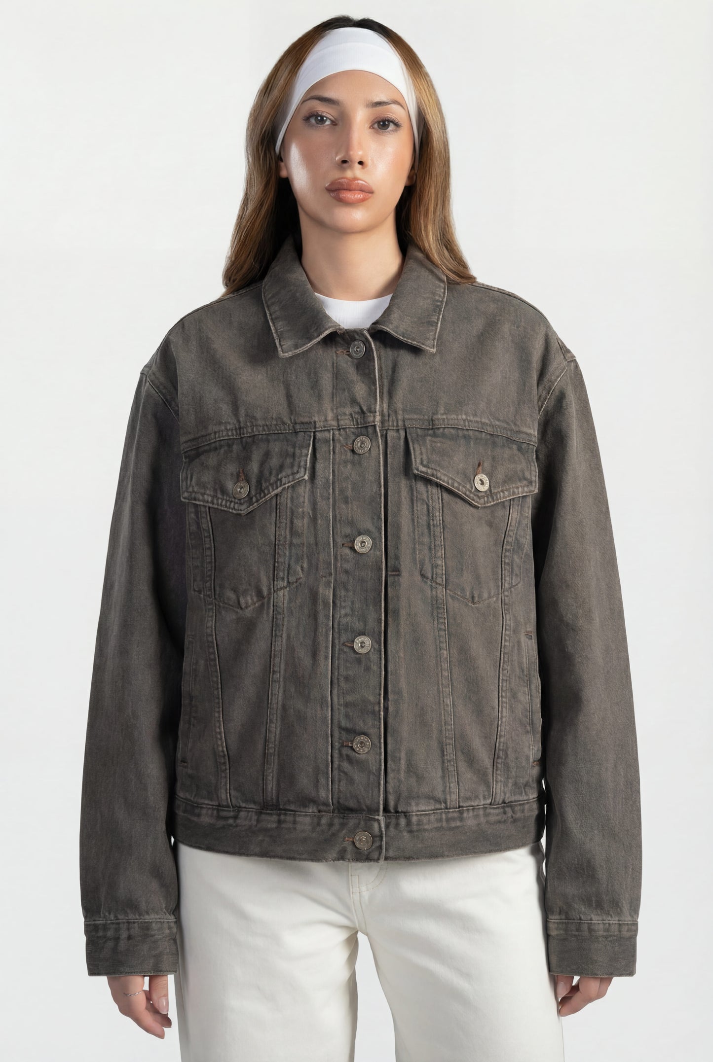 Ash Brown Denim Jacket